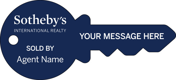 Key Shaped Agent Sign Panel, 16h x 35w, 4mm Corrugated Plastic